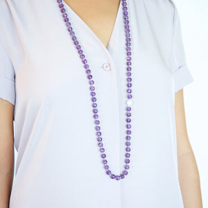 Amethyst with Mother of Pearl Necklace