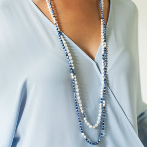 Sodalite & Mother of Pearl